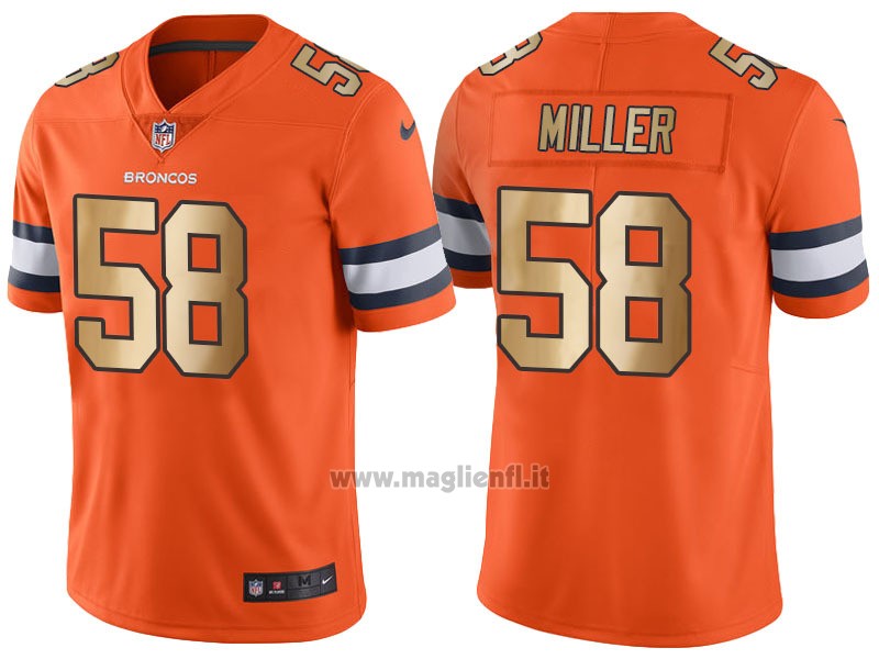 Maglia NFL Gold Legend Denver Broncos Miller Arancione